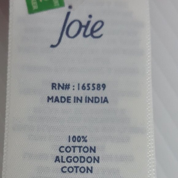 Joie Bondi Tea Rose Cotton Tiered Sleeveless V-Neck Abstract Midi Sundress S - Picture 9 of 11